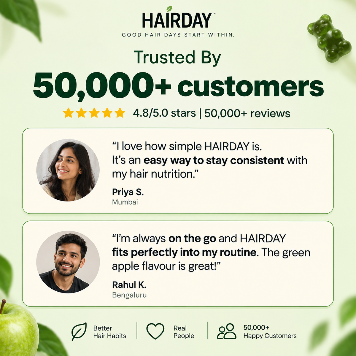 HAIRDAY™ Hair Nutrition Gummies