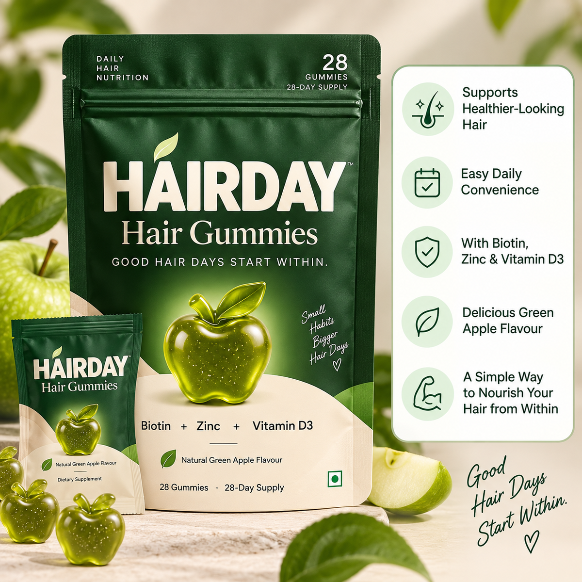 HAIRDAY™ Hair Nutrition Gummies