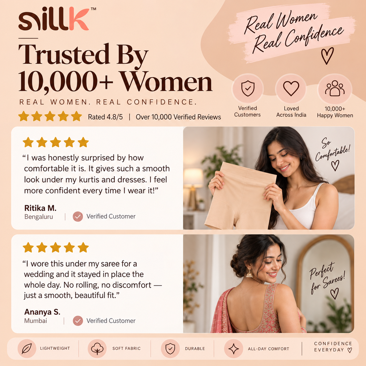 Sillk Sculpt™ High Waisted Tummy Control Shapewear Shorts