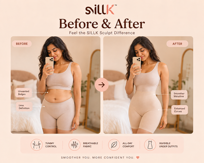 Sillk Sculpt™ High Waisted Tummy Control Shapewear Shorts